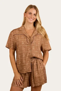 Cody Womens Shirt - Almond
