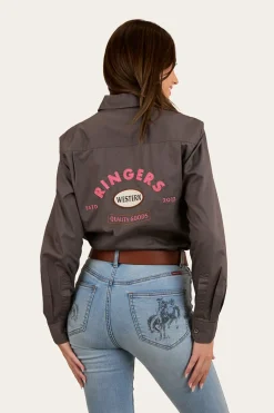 Condora Womens Half Button Work Shirt - Magnum