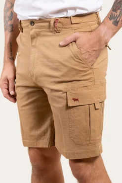 Coober Pedy Mens Ripstop Work Short - Tawny Brown