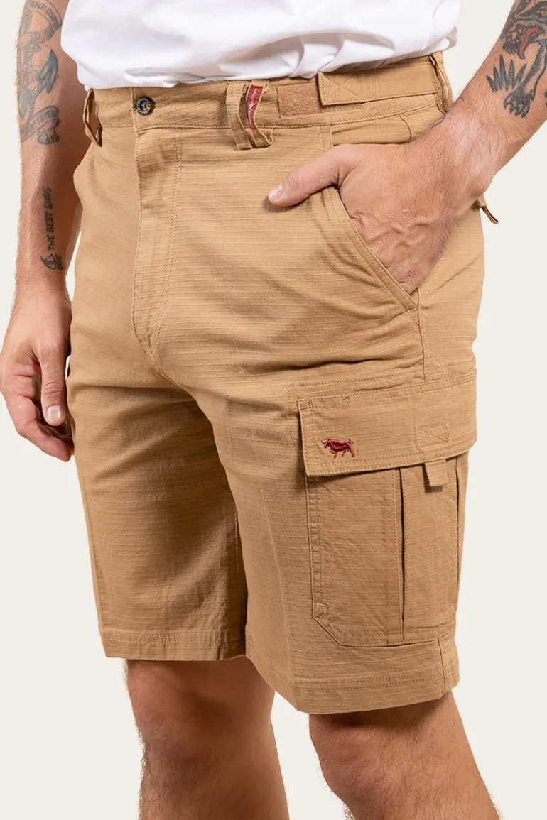 Coober Pedy Mens Ripstop Work Short - Tawny Brown