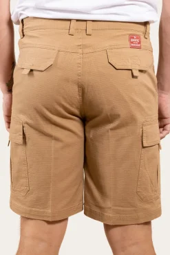 Coober Pedy Mens Ripstop Work Short - Tawny Brown