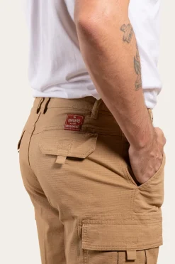 Coober Pedy Mens Ripstop Work Short - Tawny Brown