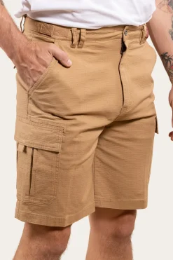 Coober Pedy Mens Ripstop Work Short - Tawny Brown