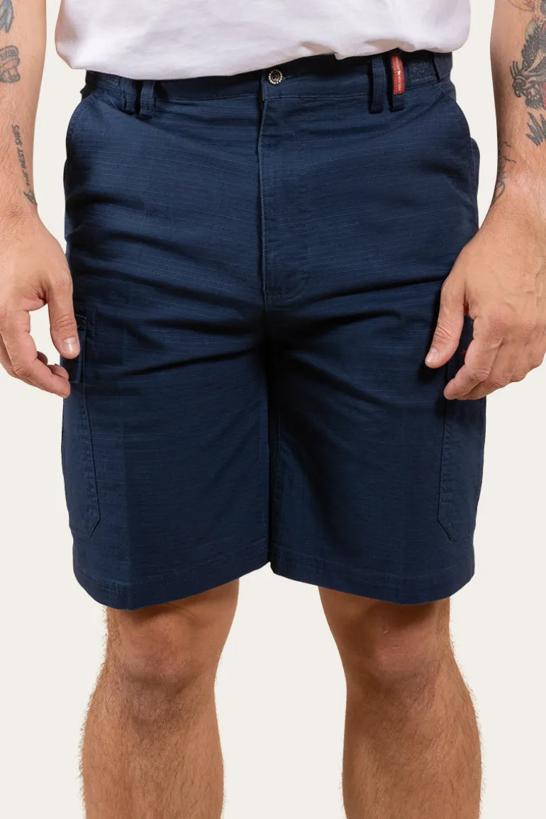 Coober Pedy Mens Ripstop Work Short - Dark Navy