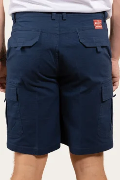 Coober Pedy Mens Ripstop Work Short - Dark Navy