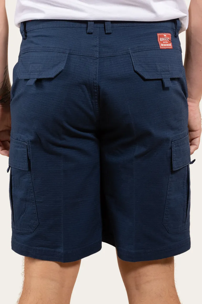 Coober Pedy Mens Ripstop Work Short - Dark Navy