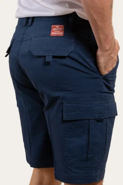 Coober Pedy Mens Ripstop Work Short - Dark Navy