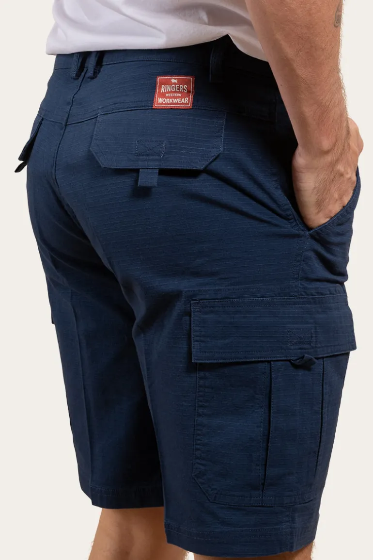 Coober Pedy Mens Ripstop Work Short - Dark Navy