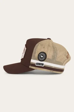 Country Club Deep Fit Trucker Cap - Saddle Brown