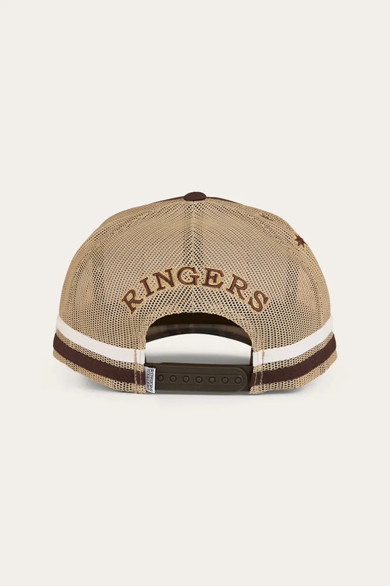 Country Club Deep Fit Trucker Cap - Saddle Brown