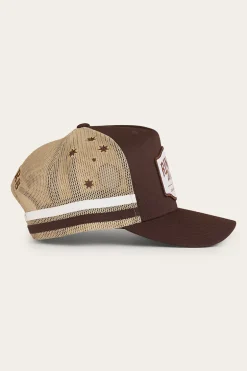 Country Club Deep Fit Trucker Cap - Saddle Brown