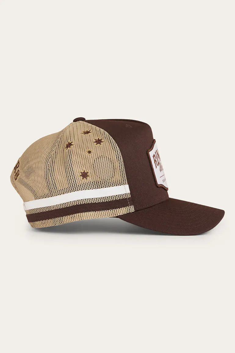 Country Club Deep Fit Trucker Cap - Saddle Brown