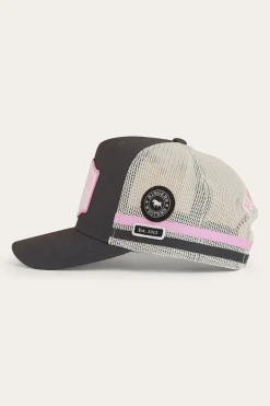 Country Club Deep Fit Trucker Cap - Ballet Pink / Charcoal