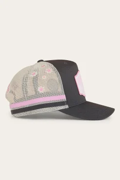 Country Club Deep Fit Trucker Cap - Ballet Pink / Charcoal