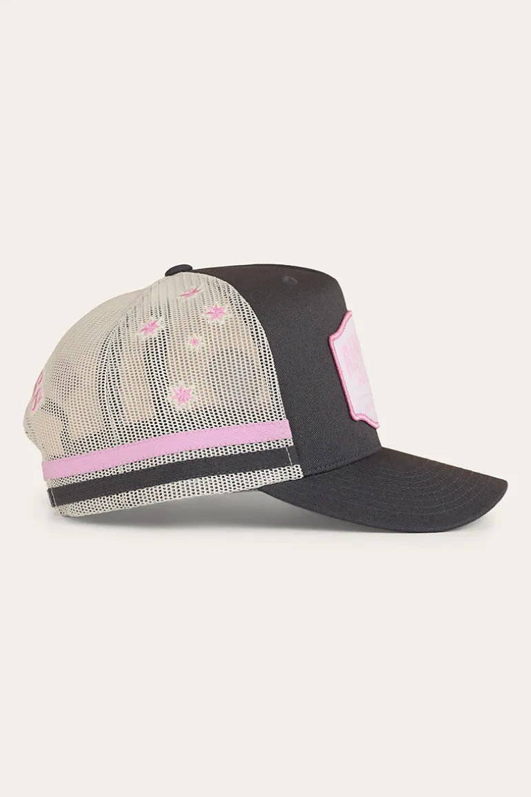 Country Club Deep Fit Trucker Cap - Ballet Pink / Charcoal