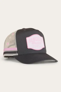 Country Club Deep Fit Trucker Cap - Ballet Pink / Charcoal