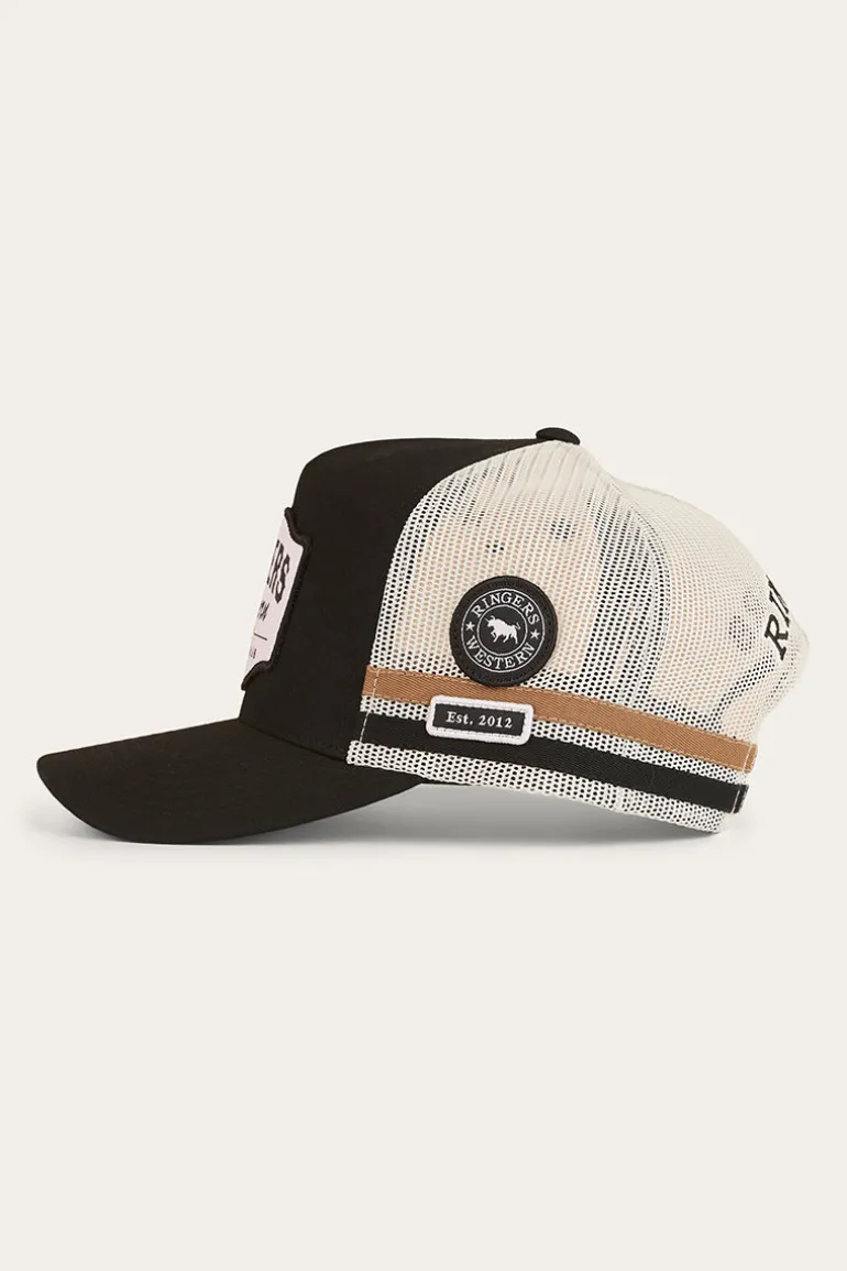 Country Club Deep Fit Trucker Cap - Black