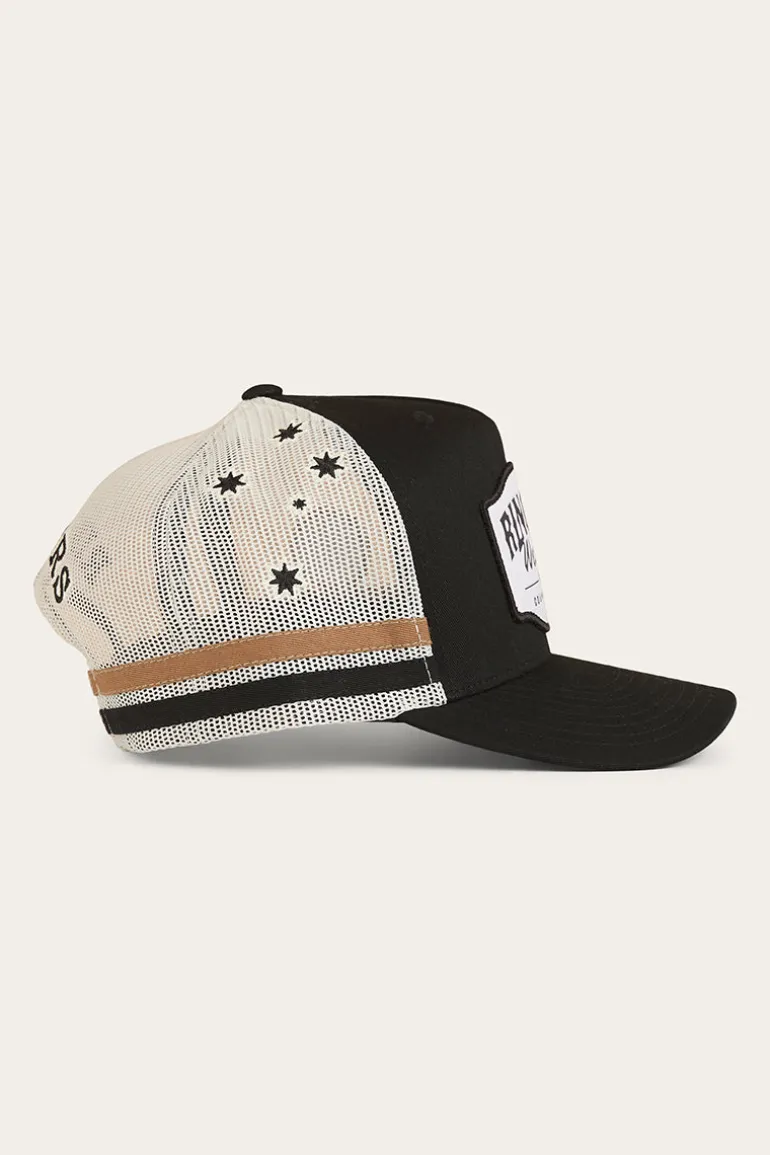 Country Club Deep Fit Trucker Cap - Black