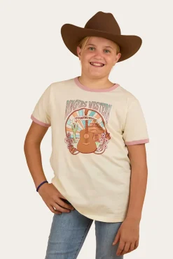 Country Music Kids Ringer T-Shirt - Bone