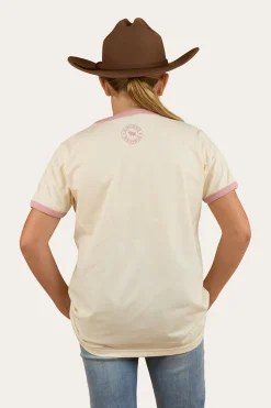 Country Music Kids Ringer T-Shirt - Bone