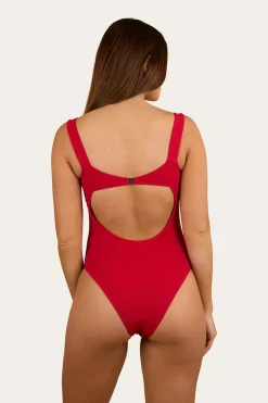 Country Sunset Textured One Piece - Red