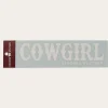 Cowgirl Die Cut Sticker - White