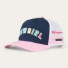 Cowgirl Kids Trucker Cap - Navy/Pastel Pink