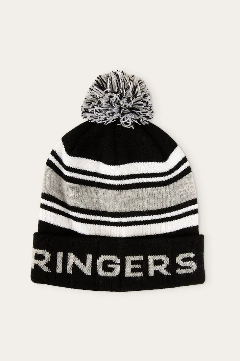 Cradle Mountain Beanie - Black/White/Grey