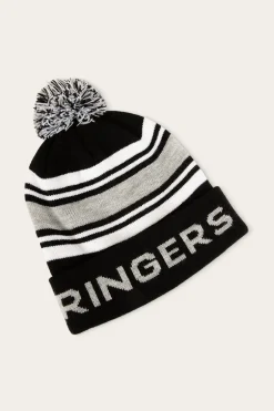 Cradle Mountain Beanie - Black/White/Grey