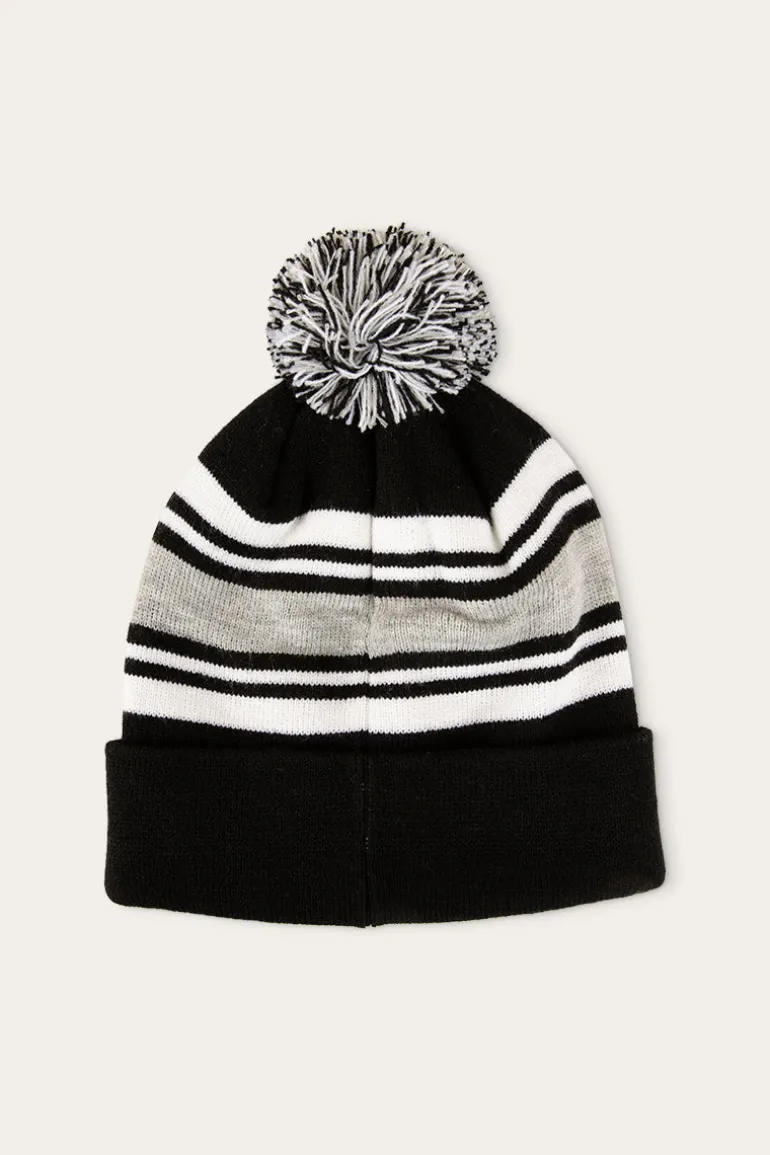 Cradle Mountain Beanie - Black/White/Grey