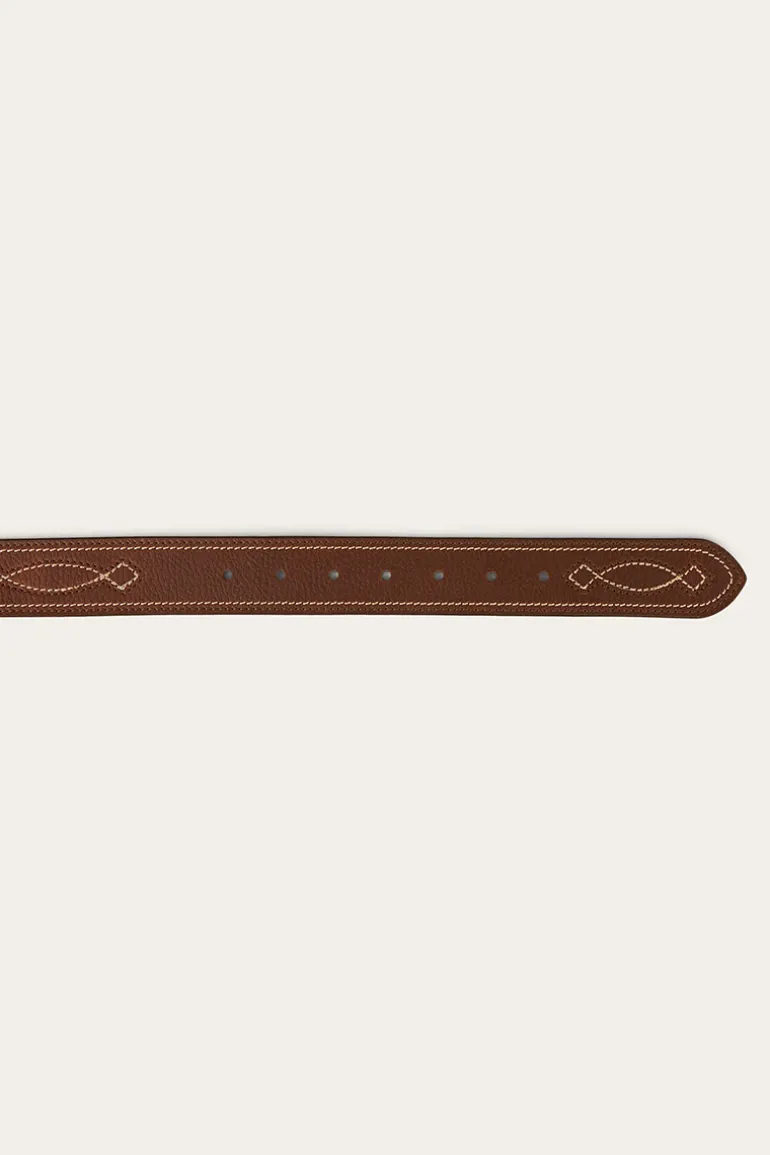 Crossover Belt - Brown / Brass