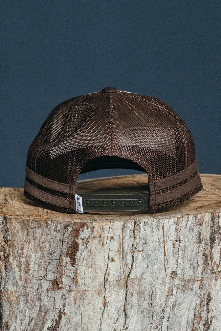 Daisy Trucker Cap - Chocolate