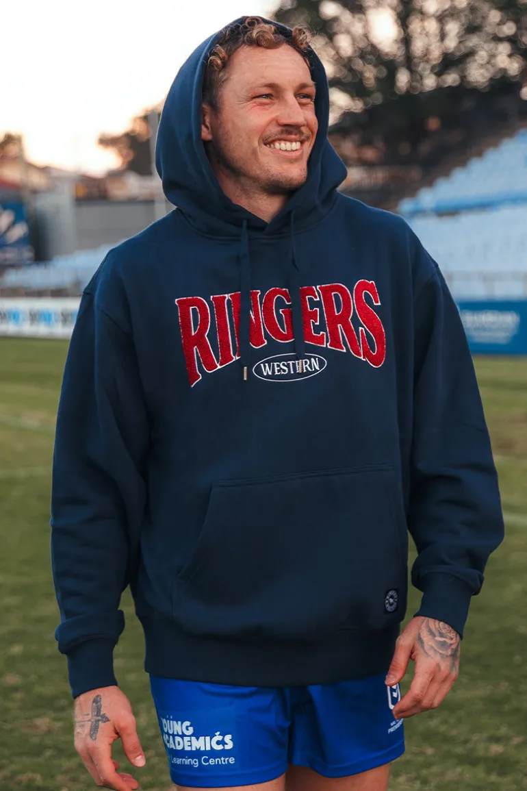 Daylesford Mens Australia Cotton Fleece - Navy / White