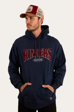 Daylesford Mens Australia Cotton Fleece - Navy / White