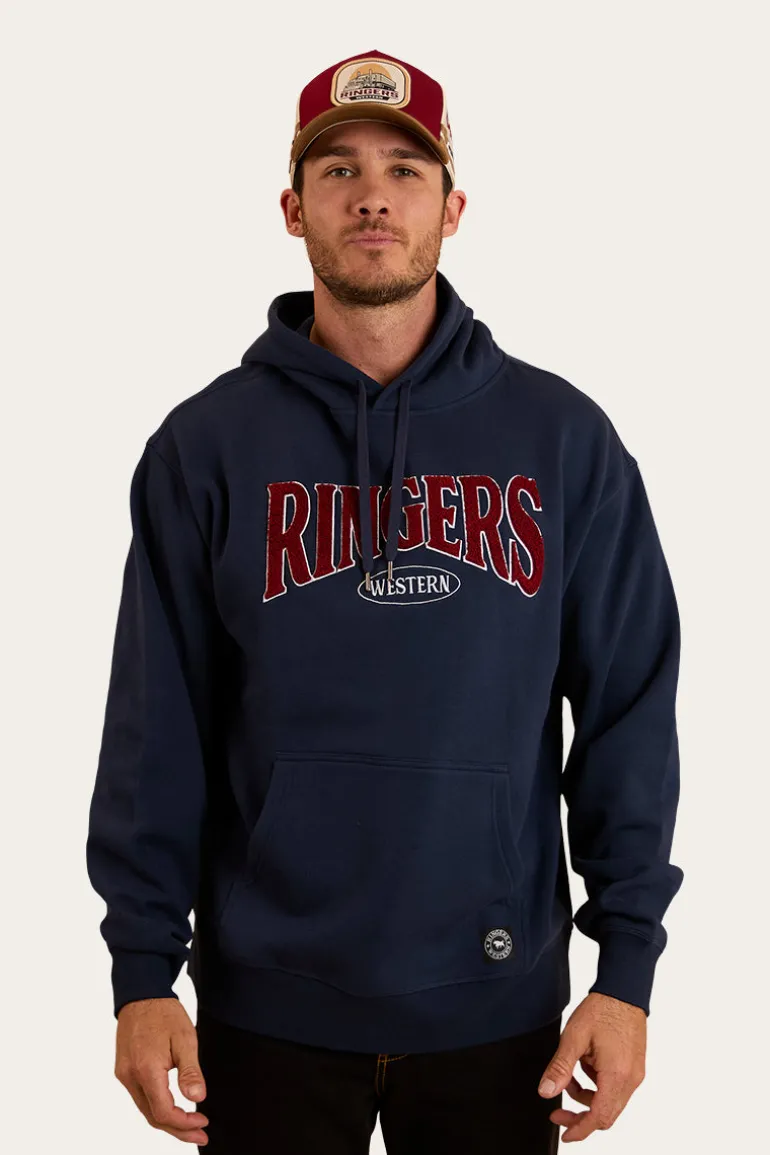 Daylesford Mens Australia Cotton Fleece - Navy / White