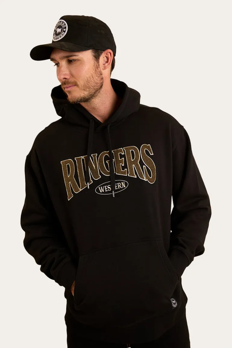 Daylesford Mens Australian Cotton Fleece - Black / Military Green