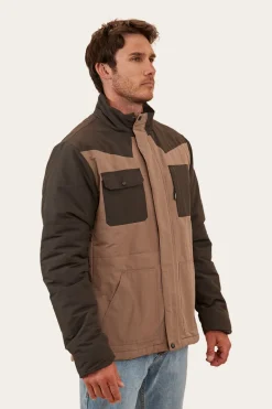 Dixon Mens Puffer Jacket - Mushroom