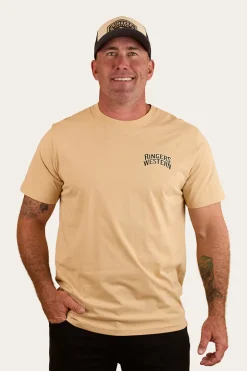 Do No Harm Take No Bull Mens Loose Fit T Shirt - Dark Sand