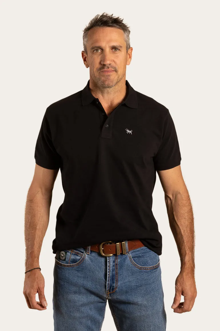 Essential Mens Polo - Black