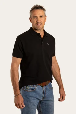 Essential Mens Polo - Black