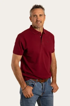 Essential Mens Polo - Burgundy