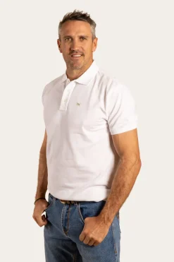 Essential Mens Polo - White
