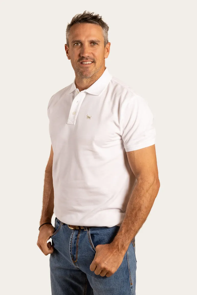 Essential Mens Polo - White