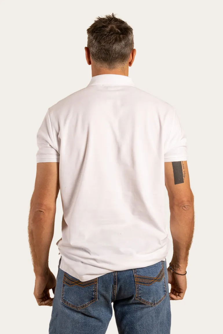 Essential Mens Polo - White