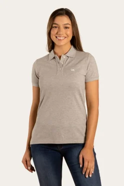 Essential Womens Polo - Grey Marle