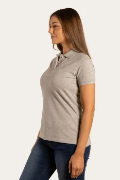 Essential Womens Polo - Grey Marle