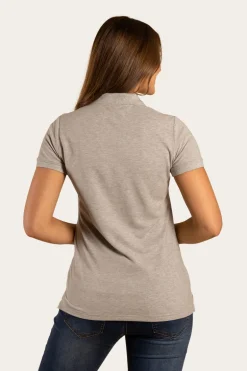 Essential Womens Polo - Grey Marle