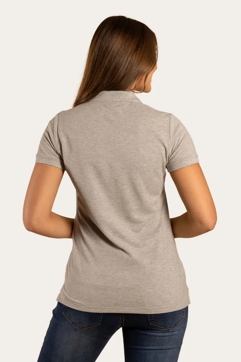Essential Womens Polo - Grey Marle