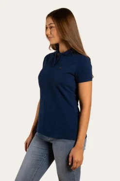 Essential Womens Polo - Navy