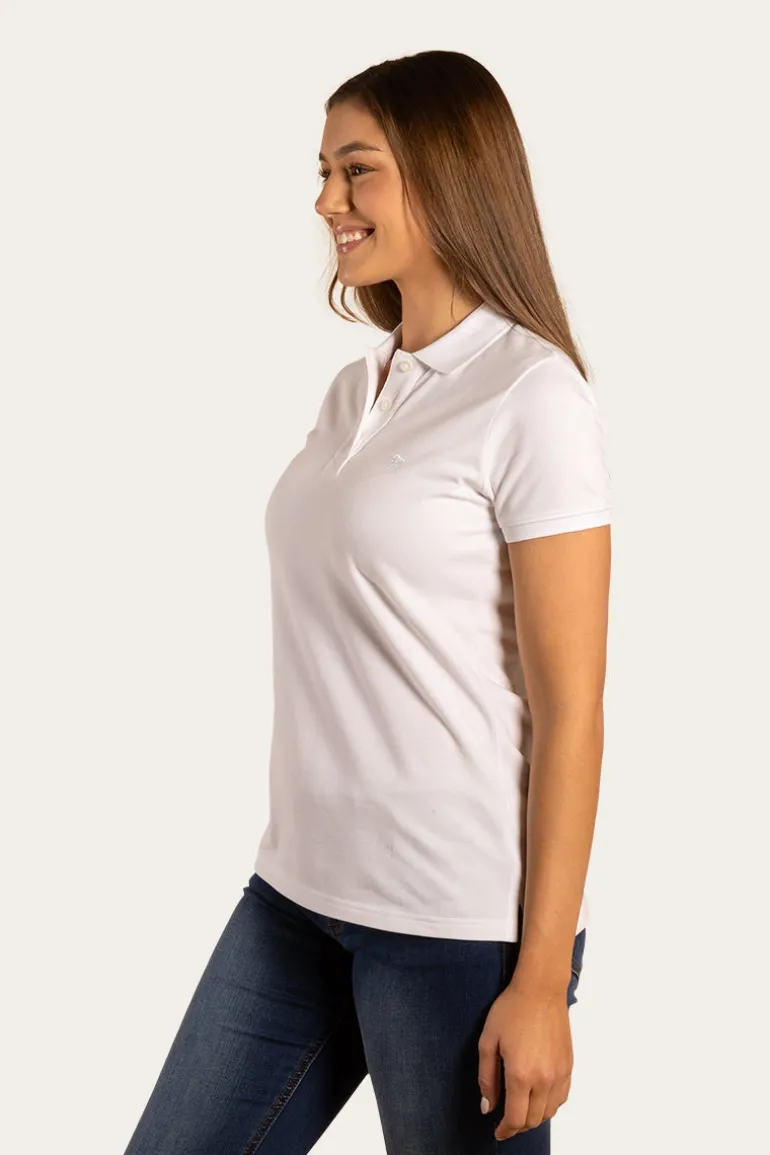 Essential Womens Polo - White